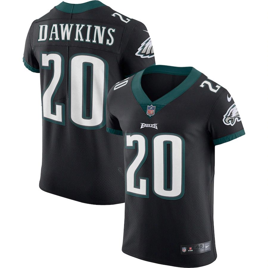 Men Philadelphia Eagles #20 Brian Dawkins Nike Black Vapor Elite Retired Player NFL Jersey